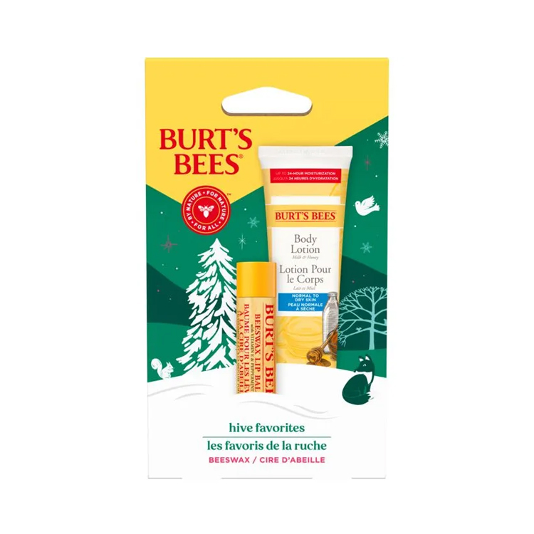 Burt's Bees Hive Favorites Kit – 2-teiliges Set Mit Beeswax Lippenpflege & Vitamin E – Mit Erfrischendem Pfefferminzöl